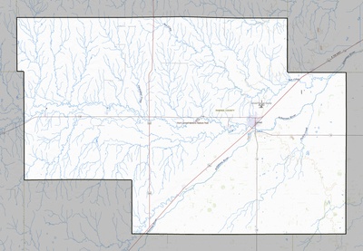 Pawnee County KS USGS topo map