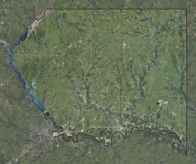Pottawatomie County KS USGS imagery and topo map
