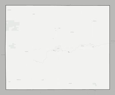Pratt County KS county basemap context