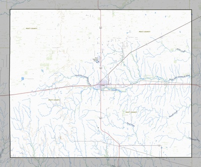 Pratt County KS USGS topo map