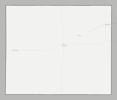 Rawlins County KS county basemap context