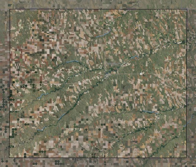 Rawlins County KS USGS imagery and topo map
