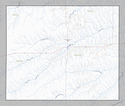 Rawlins County KS USGS topo map