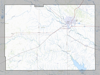 Reno County KS USGS topo map