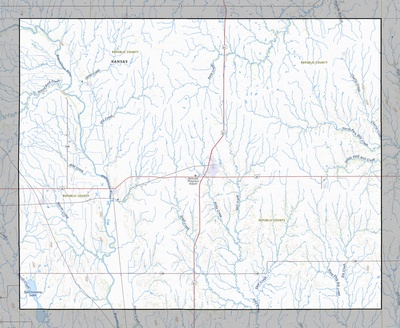 Republic County KS USGS topo map