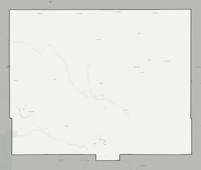 Rice County KS county basemap context