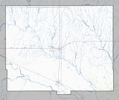 Rice County KS USGS topo map