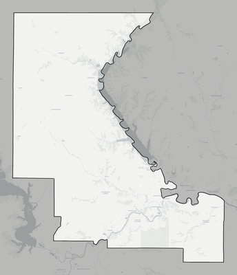 Riley County KS county basemap context
