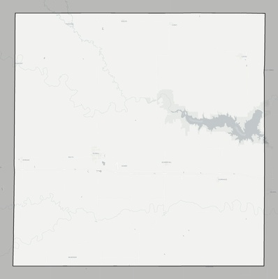 Russell County KS county basemap context