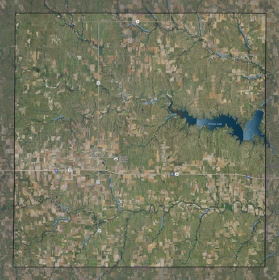 Russell County KS USGS imagery and topo map