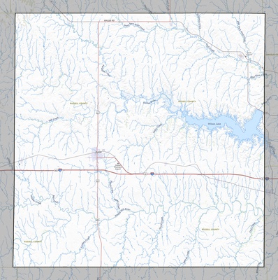 Russell County KS USGS topo map