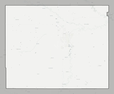 Saline County KS county basemap context