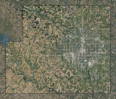 Sedgwick County KS USGS imagery and topo map