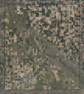 Seward County KS USGS imagery and topo map