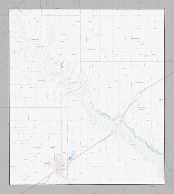 Seward County KS USGS topo map