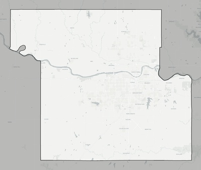 Shawnee County KS county basemap context