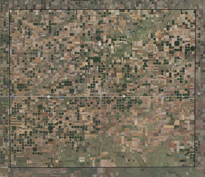 Sherman County KS USGS imagery and topo map
