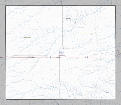 Sherman County KS USGS topo map