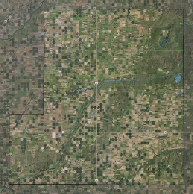 Stafford County KS USGS imagery and topo map