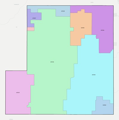 Stafford County KS ZIP code boundaries map
