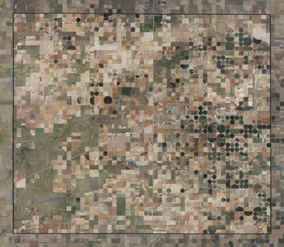 Stanton County KS USGS imagery and topo map