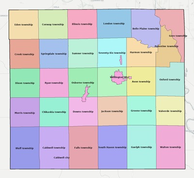 Sumner County KS subdivision map preview