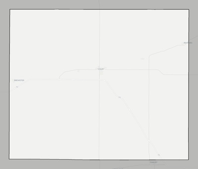 Thomas County KS county basemap context