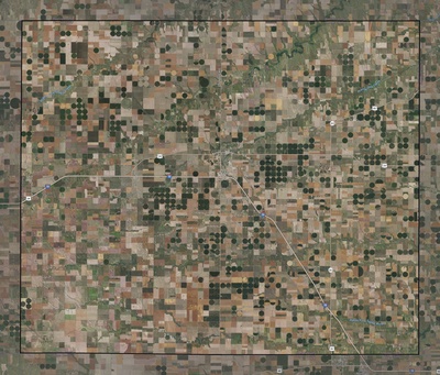 Thomas County KS USGS imagery and topo map