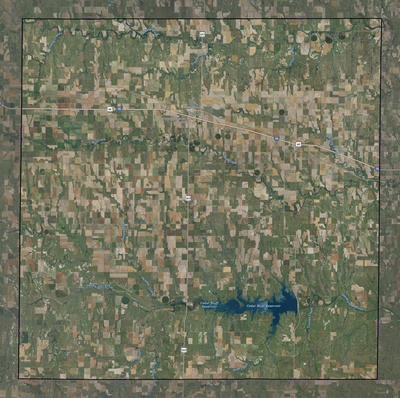 Trego County KS USGS imagery and topo map