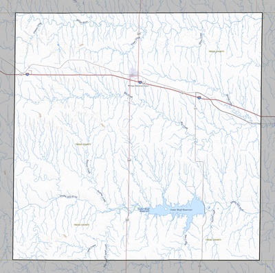 Trego County KS USGS topo map
