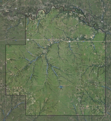 Wabaunsee County KS USGS imagery and topo map