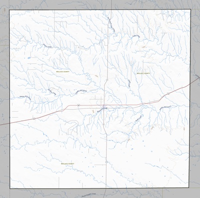 Wallace County KS USGS topo map