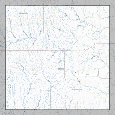 Washington County KS USGS topo map
