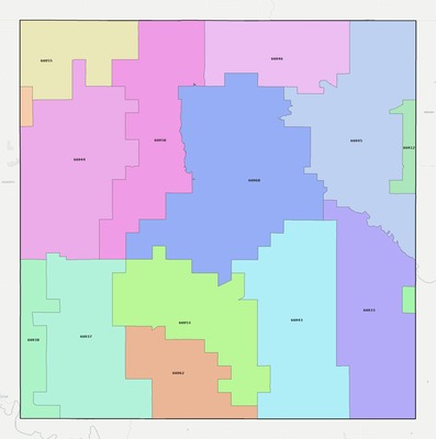 Washington County KS ZIP code boundaries map