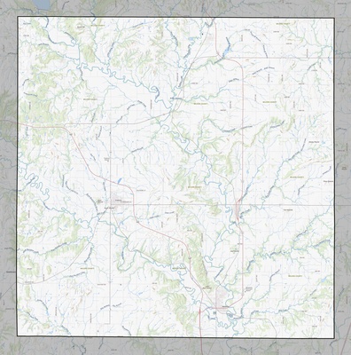 Wilson County KS USGS topo map