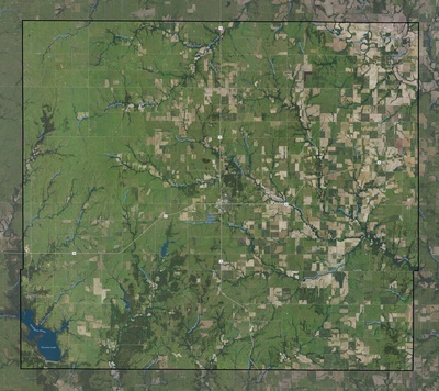 Woodson County KS USGS imagery and topo map