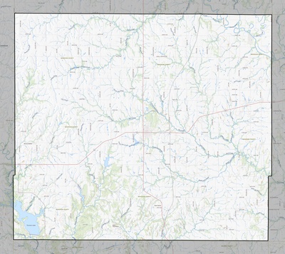 Woodson County KS USGS topo map