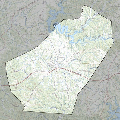 Adair County KY USGS topo map
