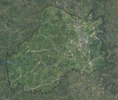 Anderson County KY USGS imagery and topo map