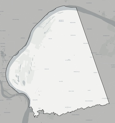 Ballard County KY county basemap context