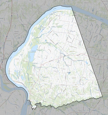 Ballard County KY USGS topo map