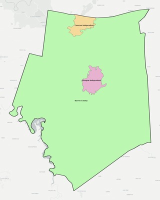Barren County KY school district boundaries map