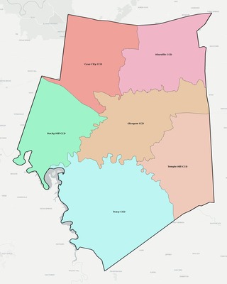 Barren County KY townships and subdivisions map