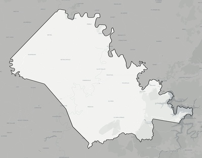 Bath County KY county basemap context