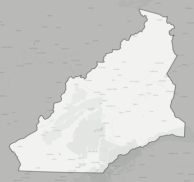 Bell County KY county basemap context