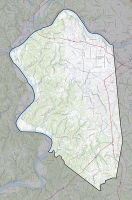 Boone County KY USGS topo map