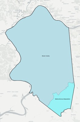 Boone County KY school district boundaries map