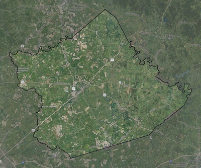 Bourbon County KY USGS imagery and topo map