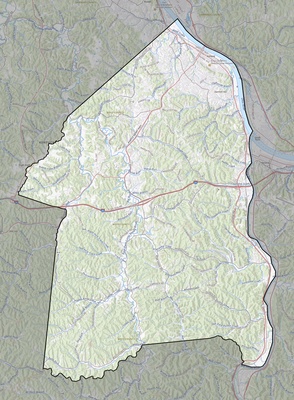 Boyd County KY USGS topo map