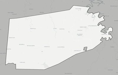 Boyle County KY county basemap context